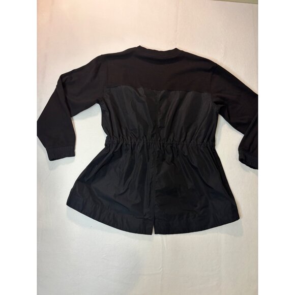 Athleta Womens Black Long Sleeve Drawstring Waist Tunic Top L - Picture 13 of 14